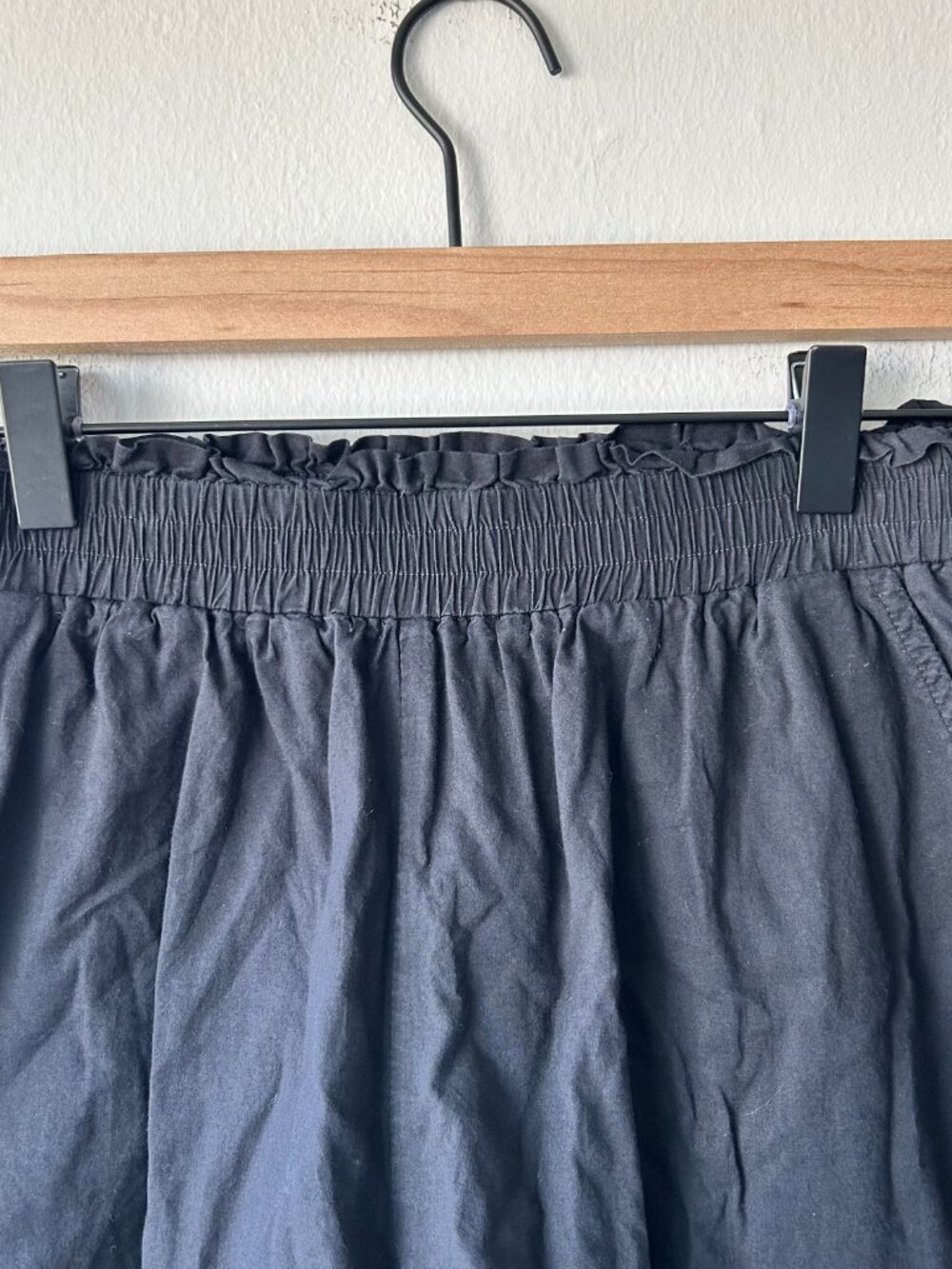 Modern Citizen Paperbag Waist Pull-On Organic Cotton Black Shorts Size S - Picture 3 of 9
